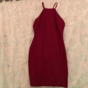 formal maroon dress